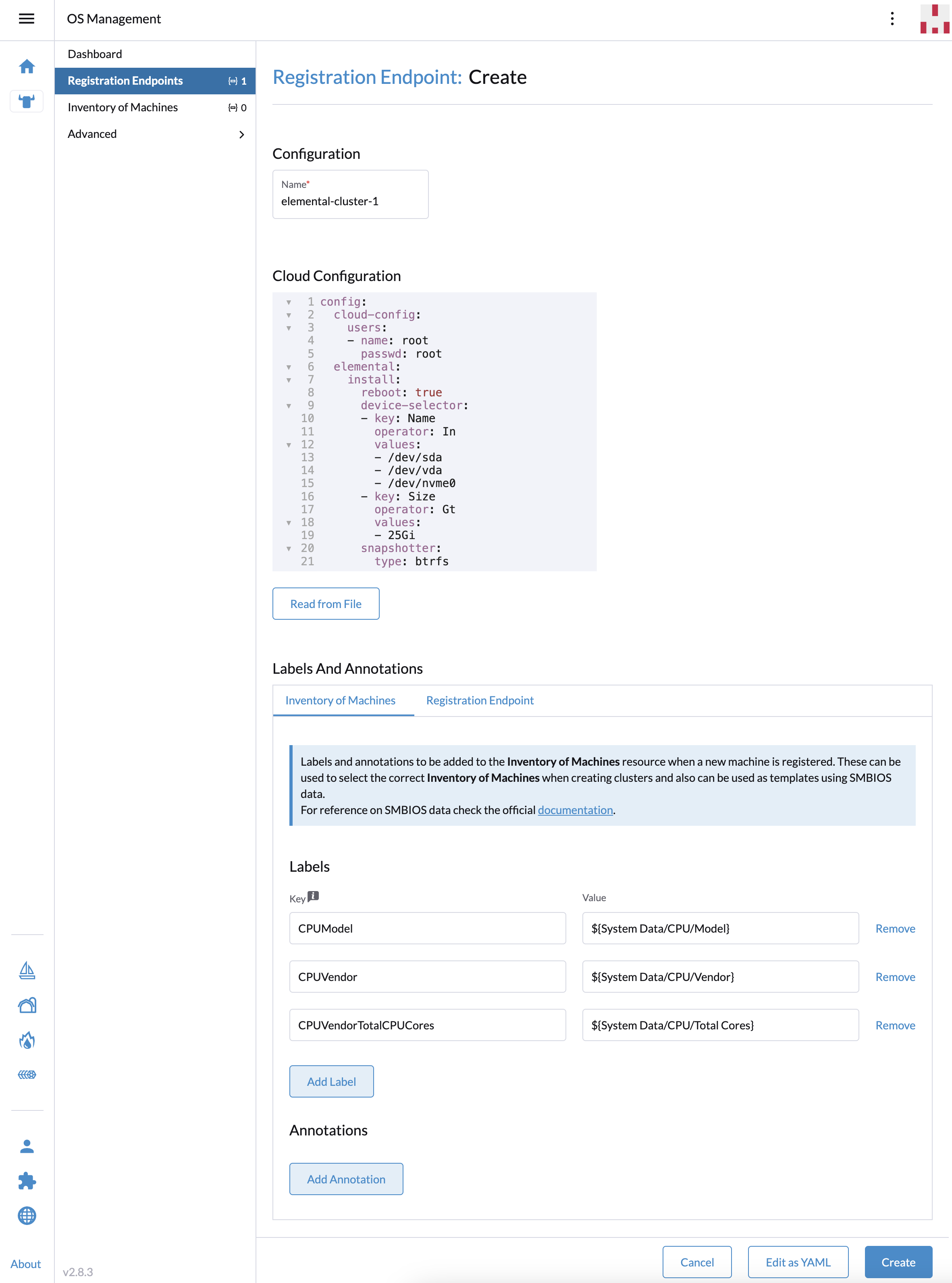 Create a Registration Endpoint with UI